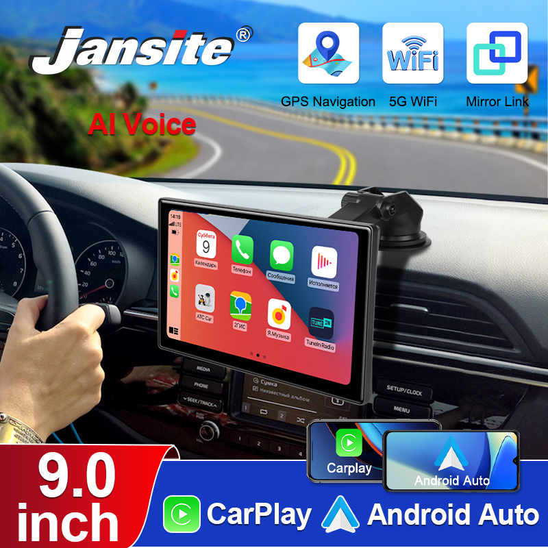 Monitor Portable Usb - Jansite-carro universal mp5 player inteligente, 9