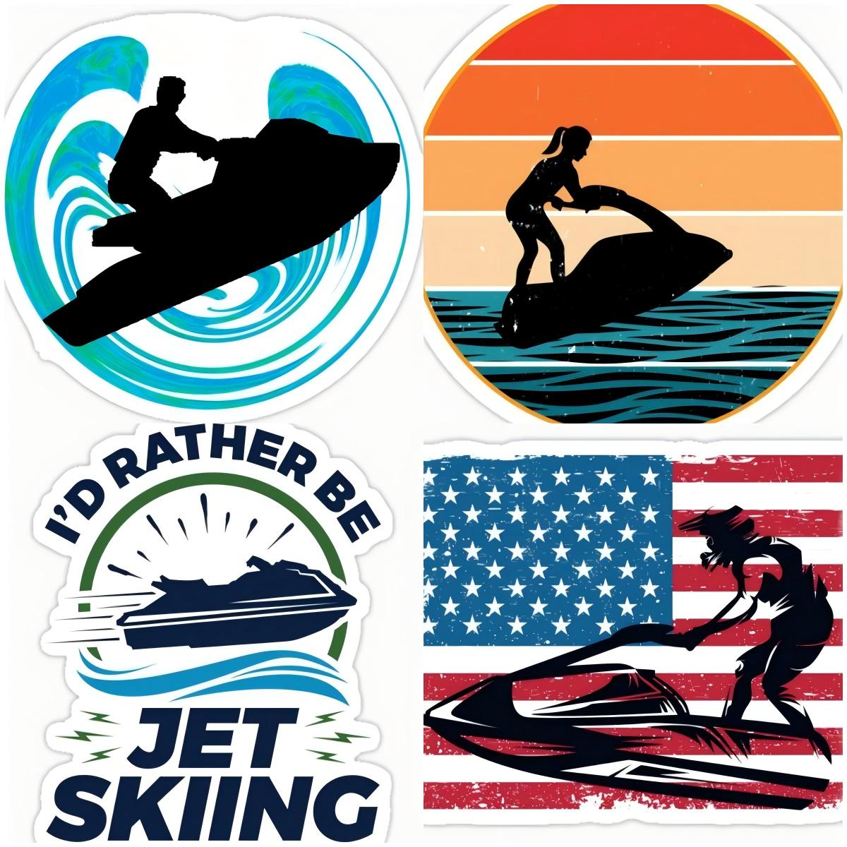 Laptop Accessories Logo - Personalidade logotipo jet ski adesivos decalque