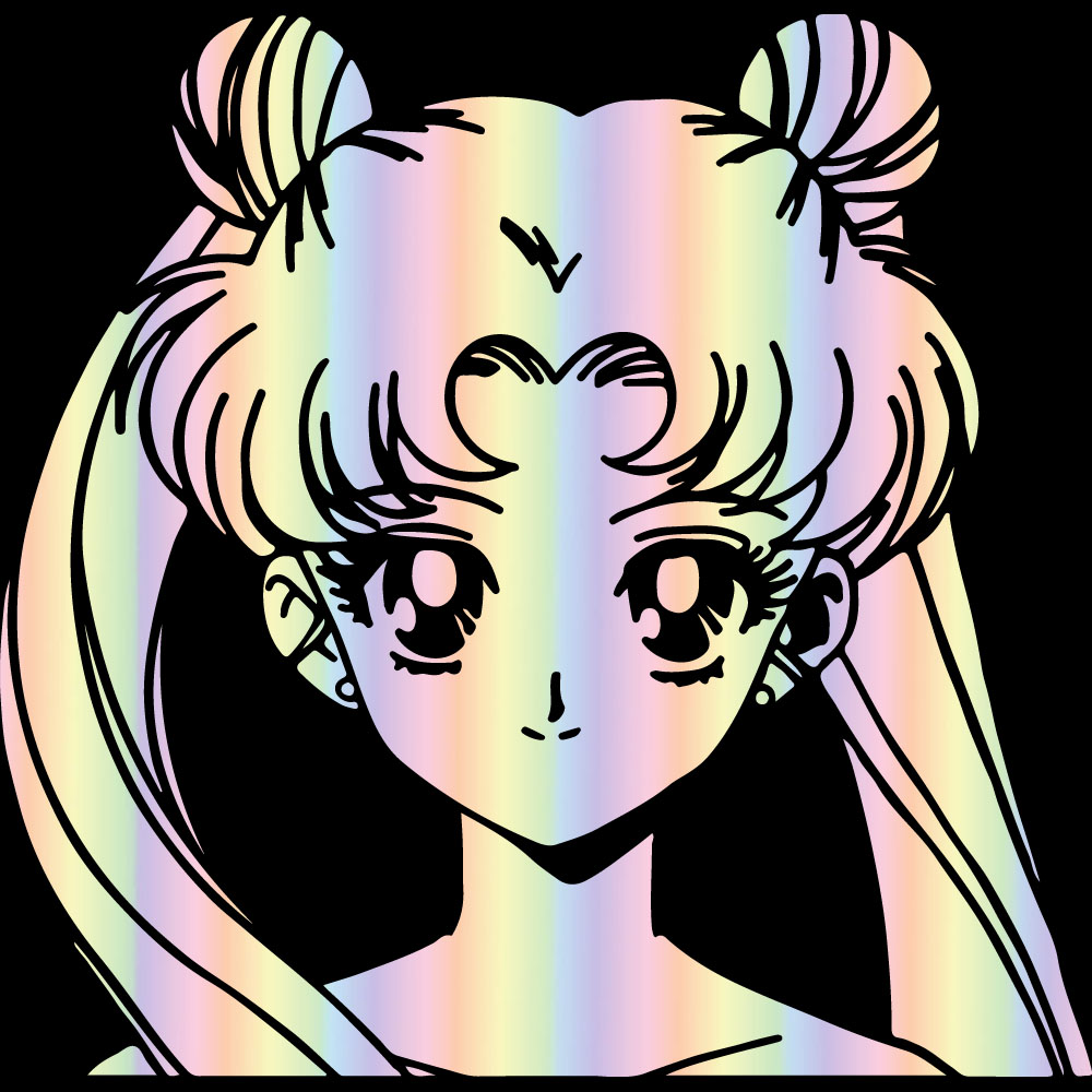 Laptop Accessories For Girls - Waterproof Holographic Vinyl Decal, Pretty Girl