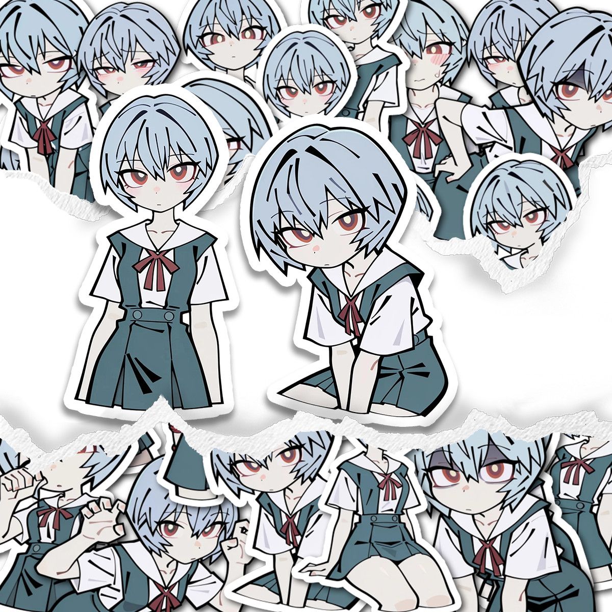 Laptop Accessories For Gift - Novos Adesivos Neon Genesis Evangelion Ayanami