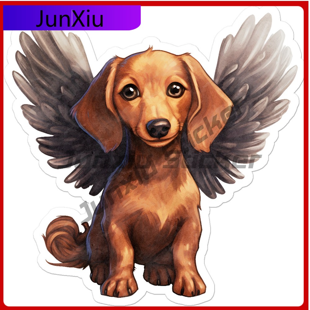 Laptop Accessories You Must Have - Adesivo de Vinil Dachshund Angel: Novo