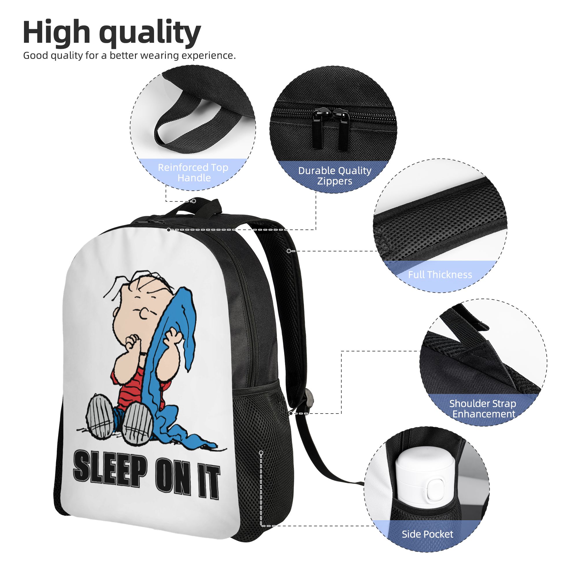 Mochila Snoopy Peanuts Linus & - Laptop Accessories Gifts For Men avaliação e preço