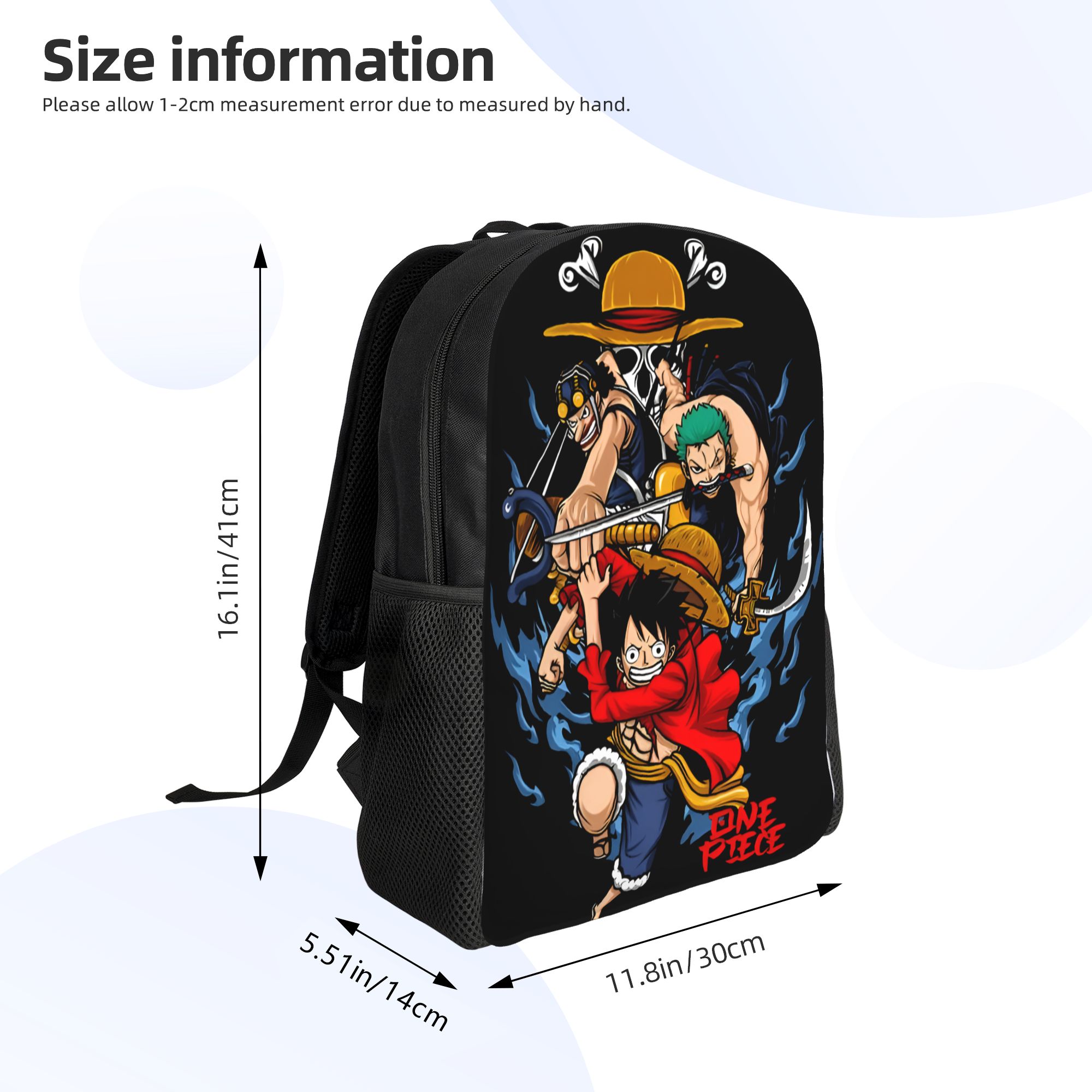Mochila 3D Printing Zoro O-One - Laptop Accessories Bag For Men avaliação e preço