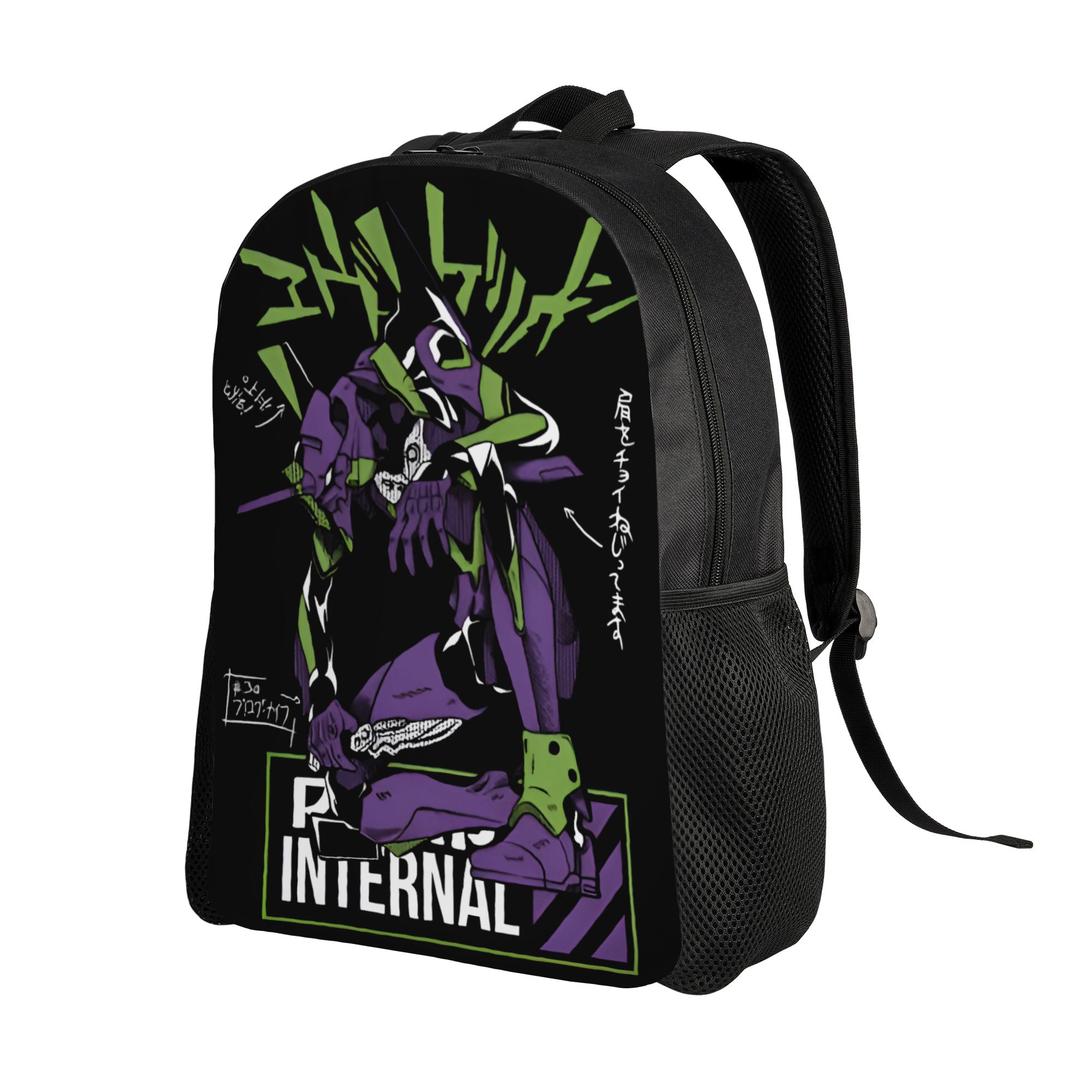 Mochilas E-Evangelions com imp - Laptop Accessories Bag For Men avaliação e preço