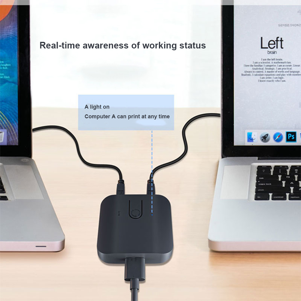 Dual USB 2.0 KVM Switch Box, 2 - Monitor Portable Usb avaliação e preço