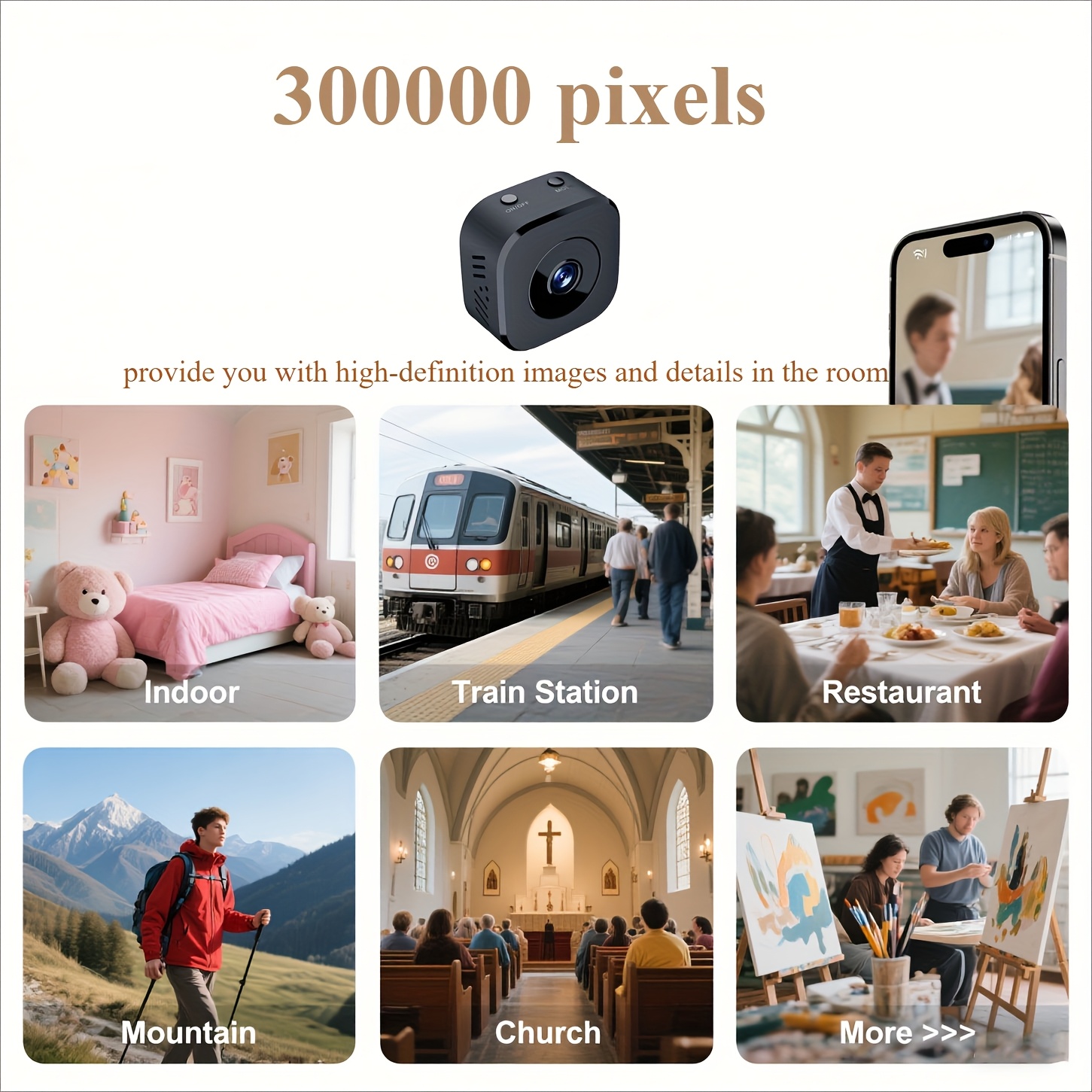 1080p hd mini câmera wi-fi seg - Monitor Portable Usb avaliação e preço